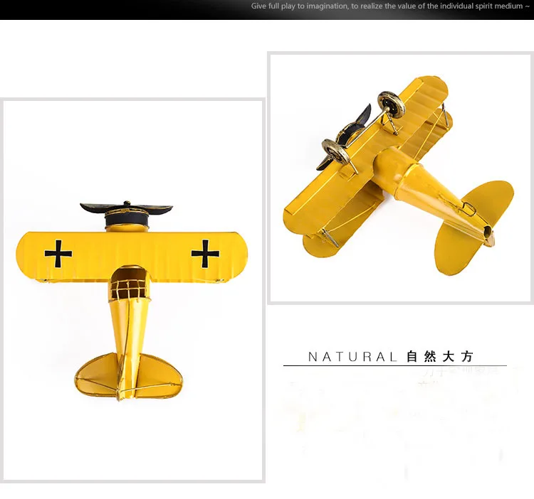 Оловянная модель самолета статуэтки и миниатюры, аппаратные изделия ручной работы для украшения дома подарки HD001