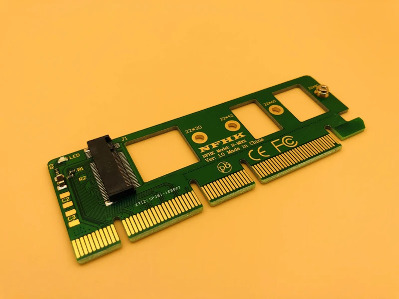 NGFF M.2 NVME AHCI SSD для PCI E Express 3 0x4x16 Riser Card M Соединитель в форме ключа адаптер XP941 SM951 PM951