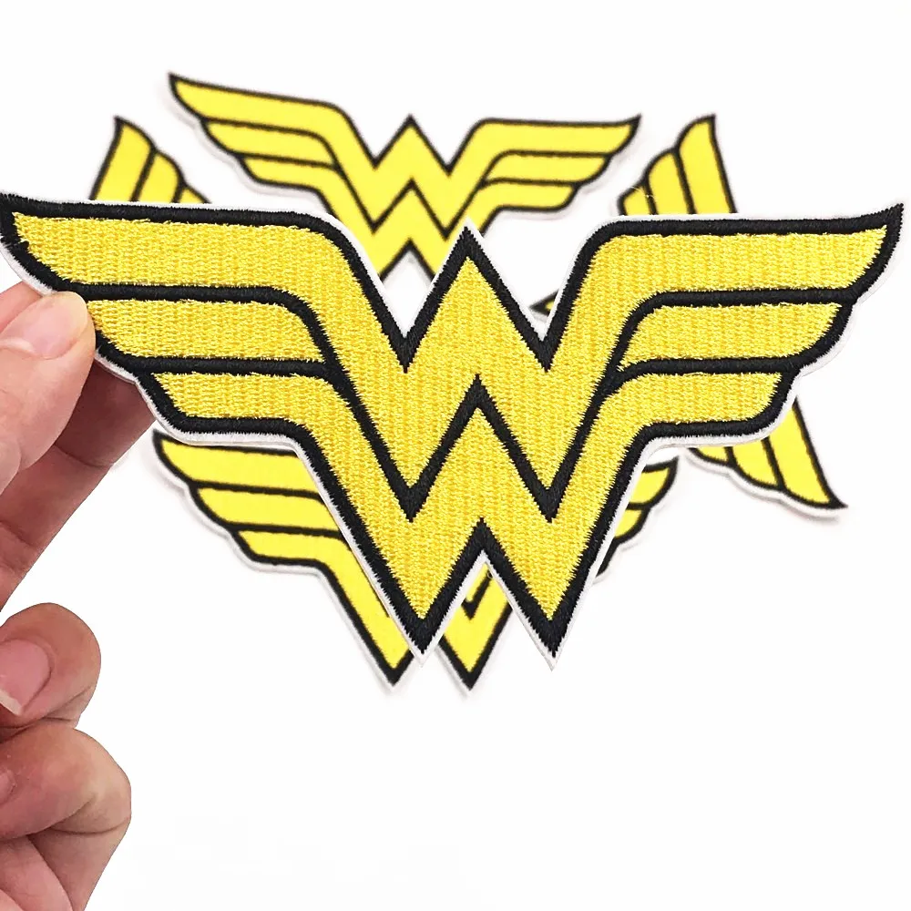 

1Pcs Hot movie character Cartoon Iron on Wonder Woman Embroidered Clothes Patch For Clothing Girls Women badges Free shipping