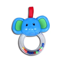 0-12 Months Baby Rattles Toys Elephant Cattle Animals Toy For Newborn Rattle Hand Bell Multifunctional Stroller Hanging Rattles