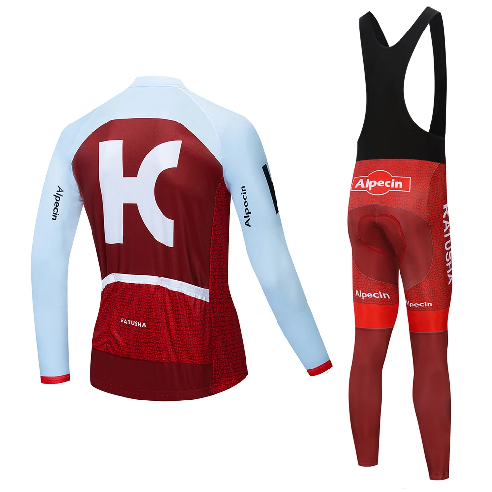 KATUSHA 2019 Весенняя легкая профессиональная команда с длинным рукавом Велоспорт