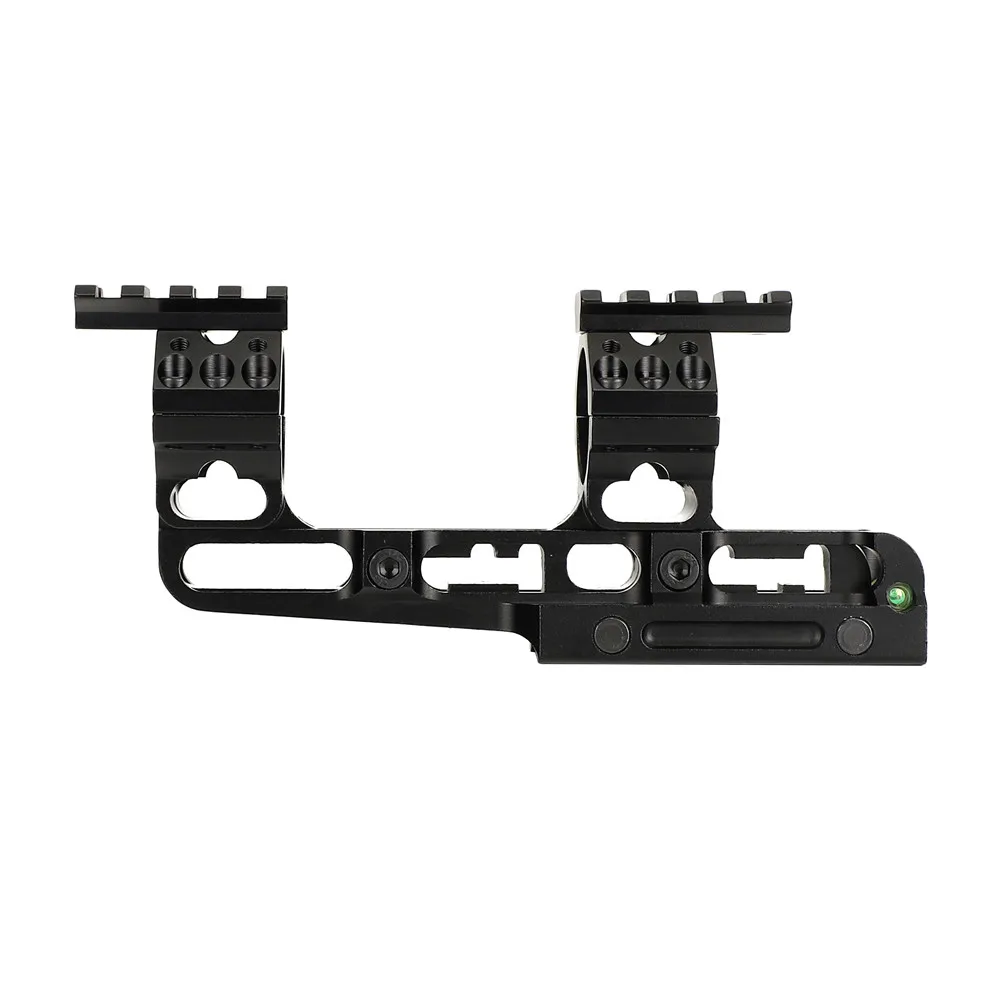 ohhunt Bi-direction 25.4mm 30mm Offset Adjustable Mount Hunting Rifle Scopes Rings with Bubble Level Top Picatinny Weaver Rail (5)