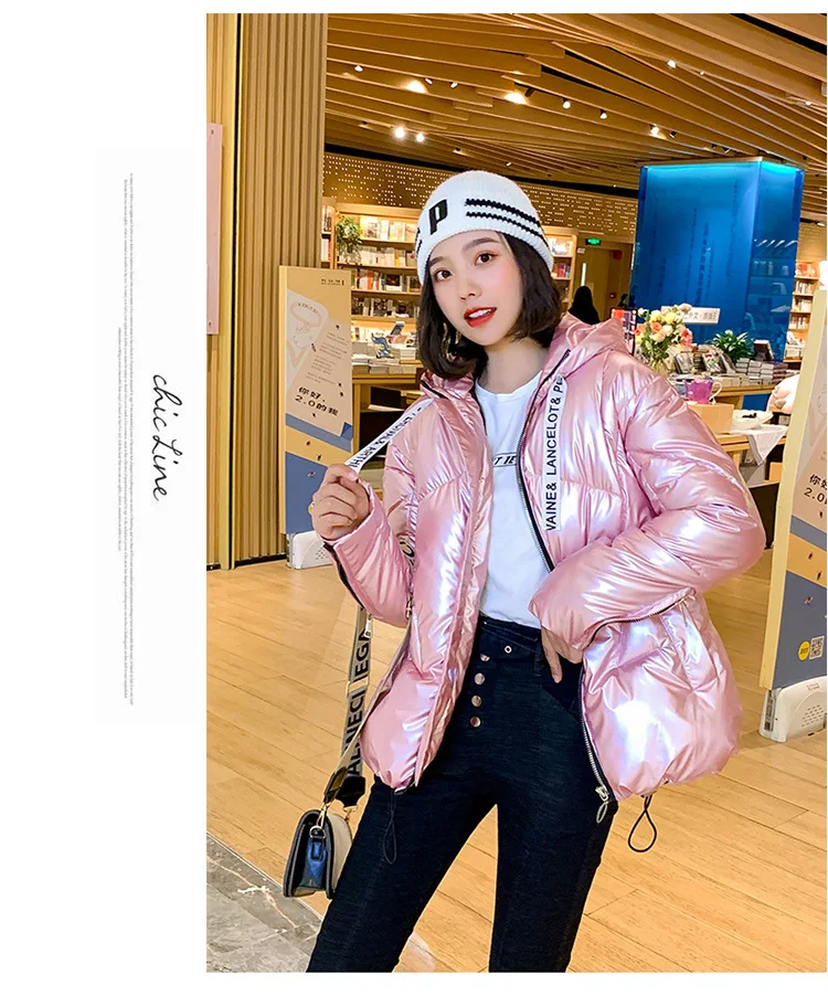 Fake Fur Parkas Women Down Jacket jacket new student Korean version loose down jacket winter jacket 1909