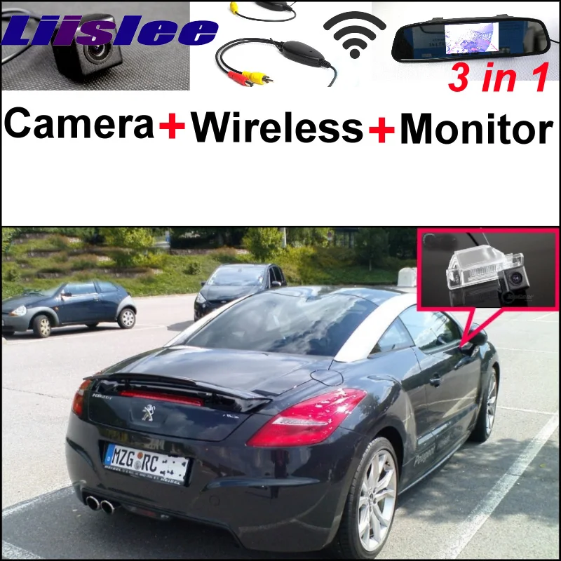

For Peugeot RCZ 2009~2015 3 in1 Special Rear View Reversing Camera + Wireless Receiver + Mirror Monitor Easy DIY Parking System