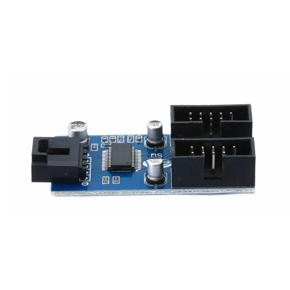 9Pin аксессуары мультипликатор разветвитель 1 до 2 Разъем Порт часть гаджет