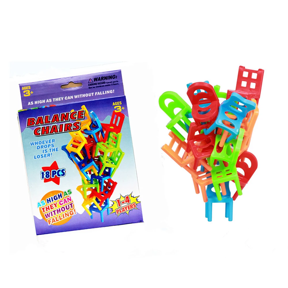 Children's Toy Balance Chairs Hot Board Games 18x Plastic Balance Toy