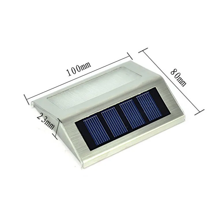Солнечный светодиодный s Открытый водонепроницаемый садовый тропинка лестницы светильник энергосберегающий светодиодный Солнечный настенный светильник теплый белый холодный белый