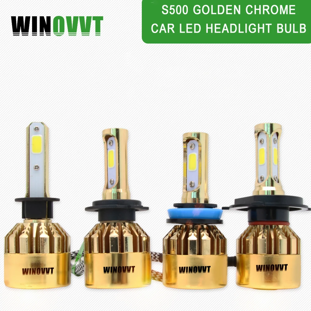 2 шт. Авто H4 Led H7 H1 H3 H11 H8 H9 9005 HB3 9006 HB4 автомобильные лампы для передних фар Hi/короче