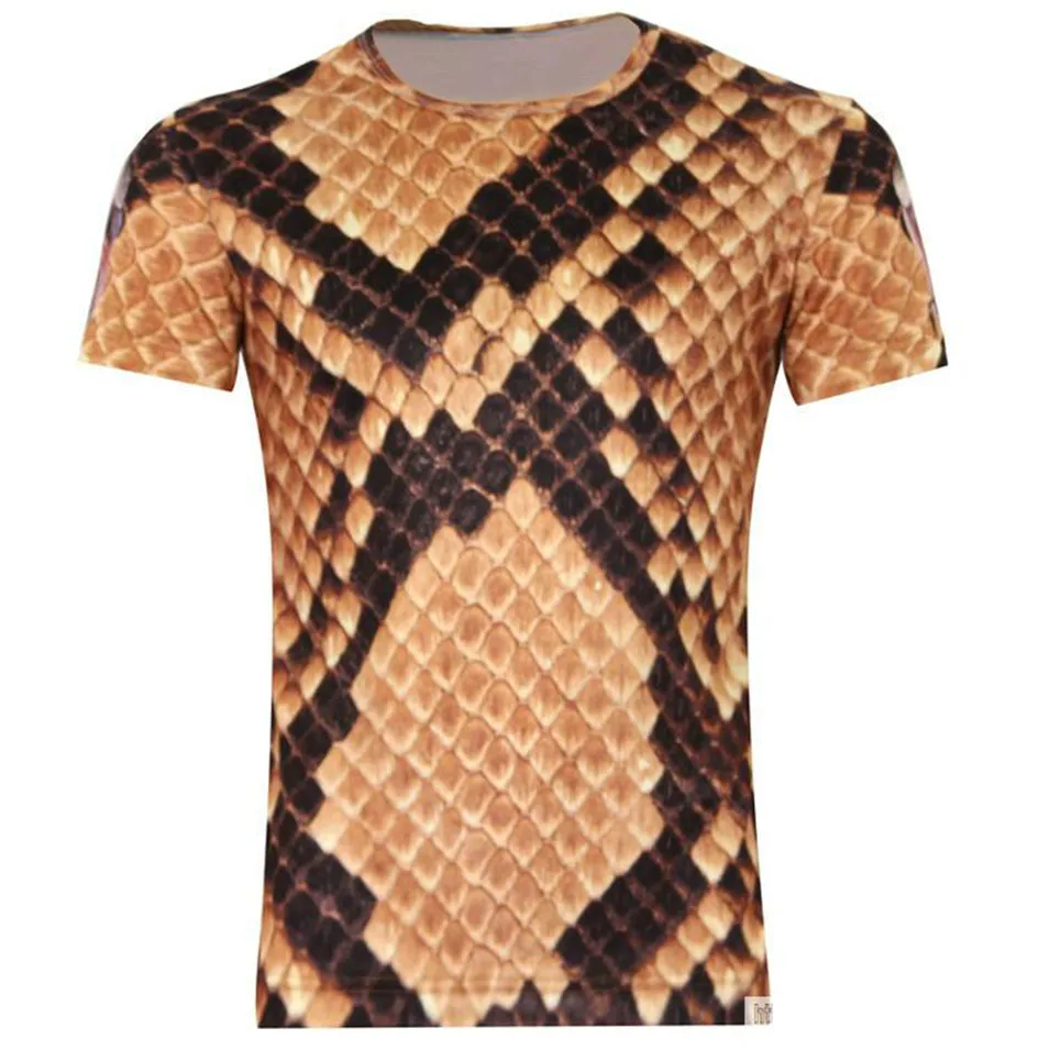 Pattern T Shirts Men S | animal super cobra snake skin pattern two side print man Pattern T Shirts Men S | animal super cobra snake skin pattern two side print man