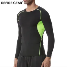 Refire gear новые рубашки с длинными рукавами мужские облегающие футболки уличная Мужская дышащая эластичная альпинистская Спортивная одежда для бега