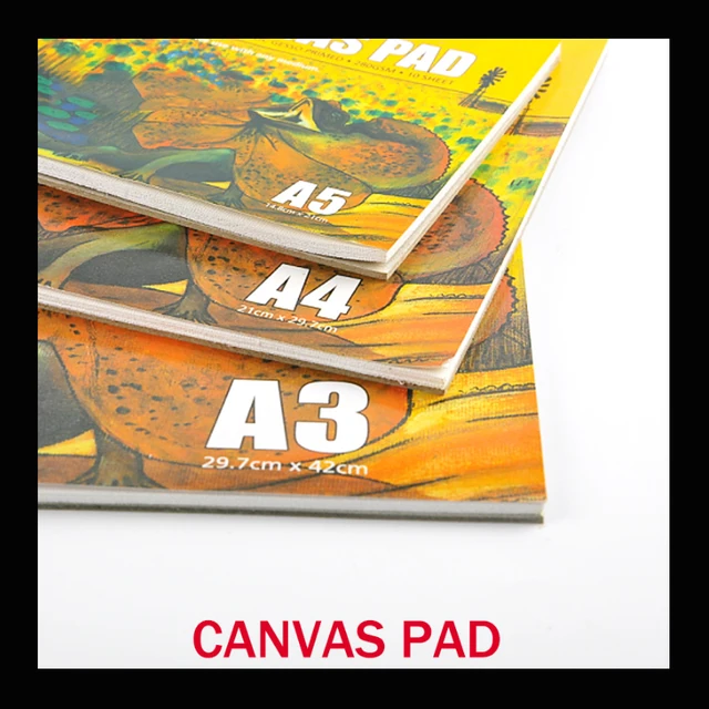 10 Sheet/pack Oil Acrylic Painting Canvas Pad Paper Book 280g painting