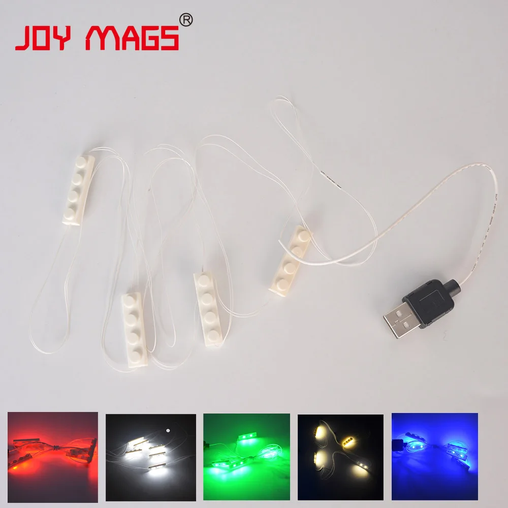 LED Building Block Accessory Toy 1pcs 6 Serial Light USB Power Compatible With Creator