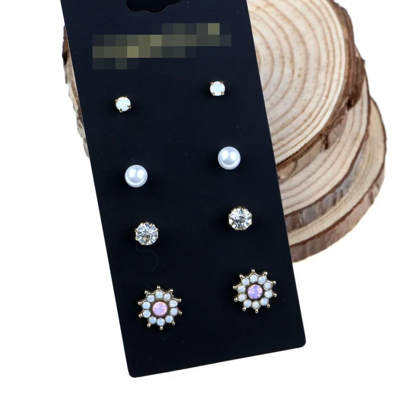 High-end jewelry luxury elegant a board 5 for ms pearl flower lady women stud earrings best selling fashion | Украшения и