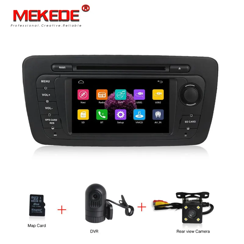 

free shipping Two 2 Din 6.2 Inch Car DVD Player For Seat/Ibiza 2009-2013 CANBUS Wifi GPS Navigation Radio+8g map