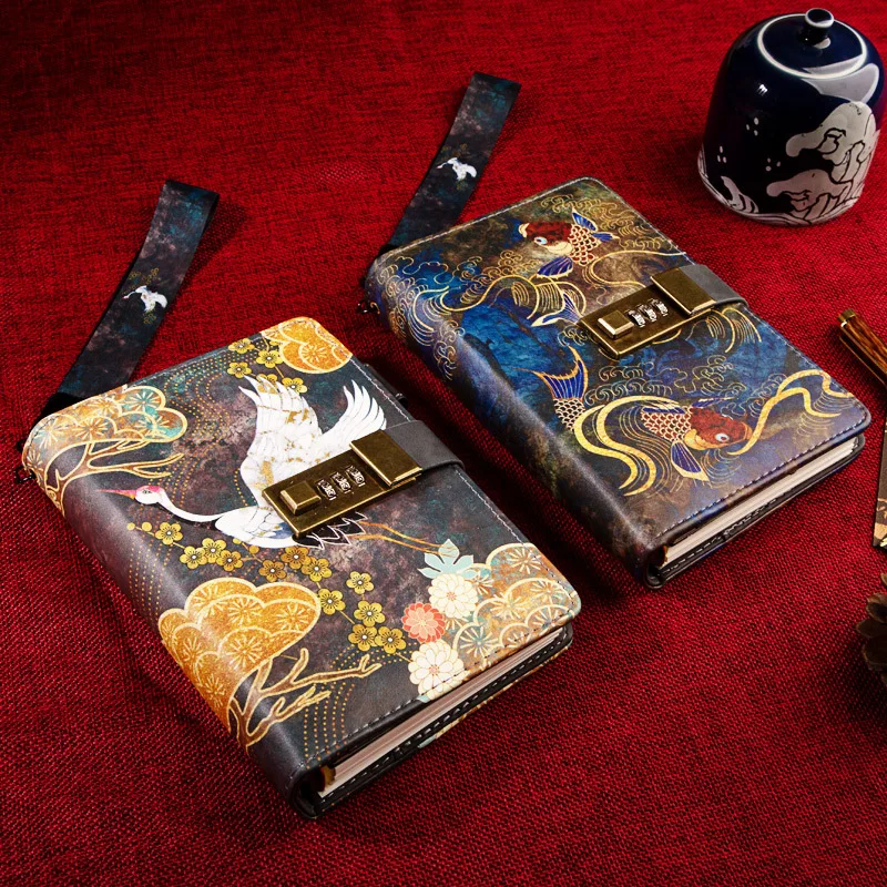 Ceny Kawaii A6 notatnik i czasopisma Sprial Vintage zeszyt luksusowe DIY Agenda Planner organizator pamiętnik podróży notatnik z zamkiem prezent