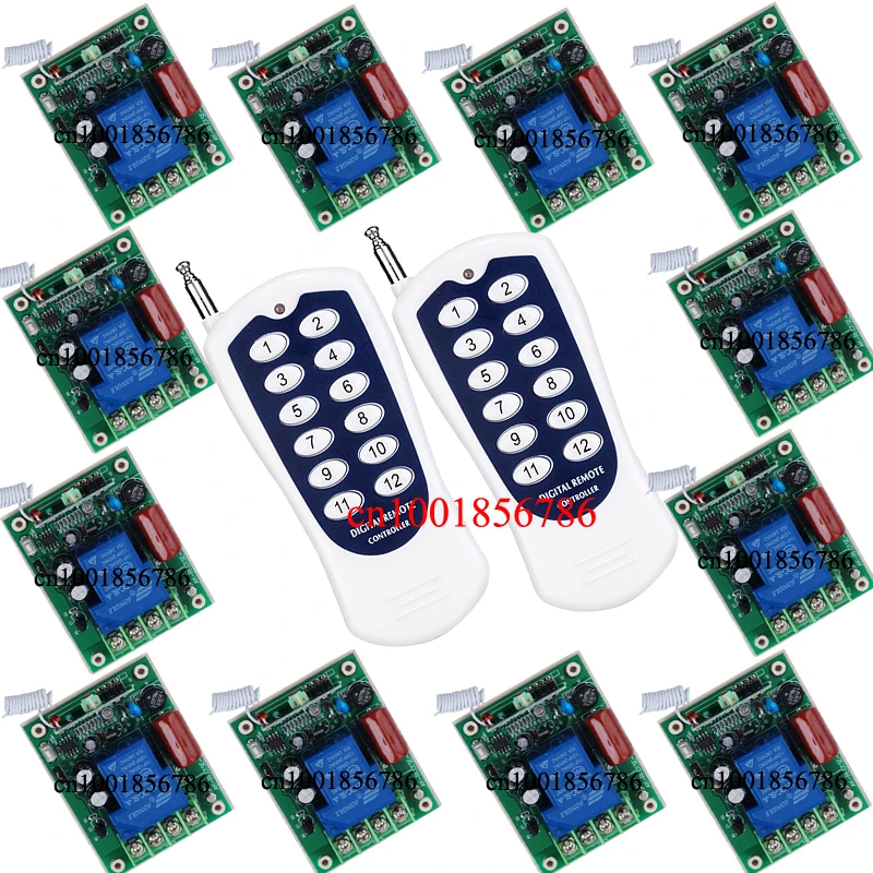 

Free Shipping AC220V 3000W RF Wireless Remote Relay Control the wall switch remote control For light smart home