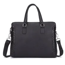 Мужской деловой портфель из натуральной коровьей кожи, новая роскошная мужская сумка через плечо из натуральной кожи, мужская сумка через плечо, тканая сумка для компьютера