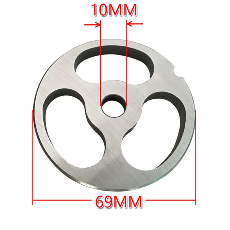 

6/8/10/12/18mm 3 Holes Stainless Steel Meat Grinder Plate Kitchen Accessory 1pc