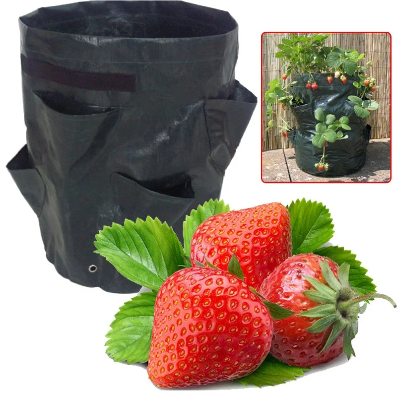 

Felt Cloth/PE Flowers Cultivation Strawberry Vegetable Planting Growing Bags Barrels Potato Planter Bags For Garden Supplies