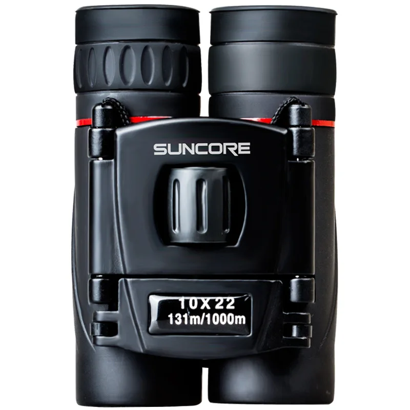التكبير تلسكوب 10x22 مناظير للطي مع انخفاض ضوء رؤية الليلية في الهواء الطلق مراقبة الطيور السفر الصيد التخييم