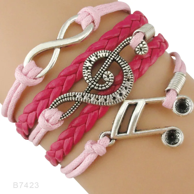 

Friendship Gift Music Treble Clef Dance Dancing Guitar George Strait Band Mom Singing Musician Bracelets for Women