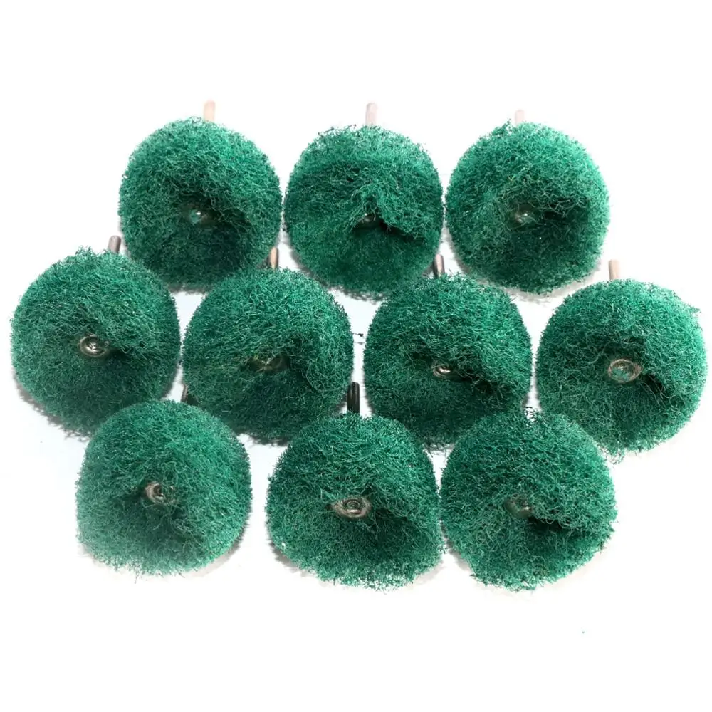 10 Pcs 1.5 "Abrasivo Di Lucidatura Di Lucidatura Wheel Per Utensili Dremel Rotary Strumento Di Non-Tessuto Spugnetta Abrasiva Spazzola Di Rimozione Di