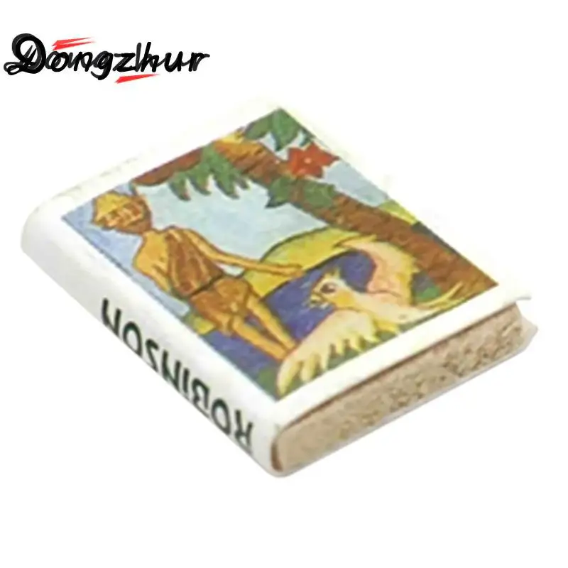 6pcs/Lot Dollhouse Miniature 1:12 Comic books Colorful Wooden Books Miniaturas Casa De Munecas 1:12 Dollhouse Kit Accessories