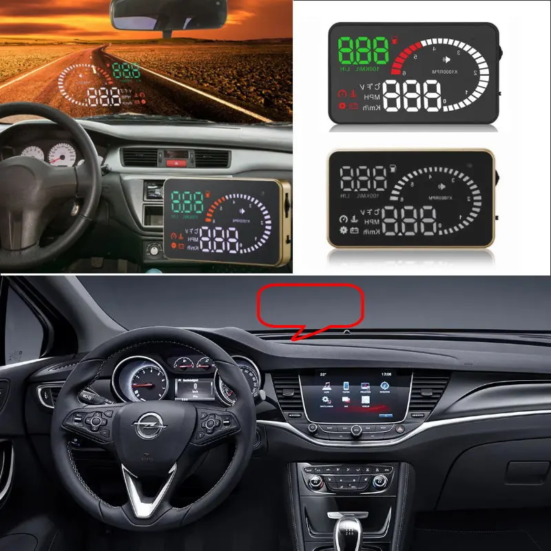 Car Hud Head Up Display For Opel Astra/insignia/mokka/zafira/corsa Auto