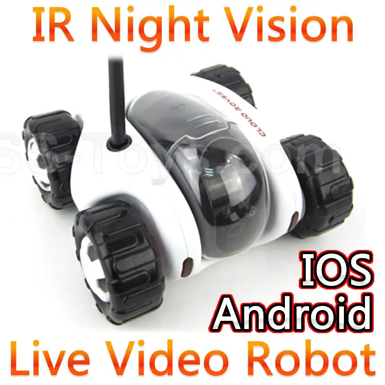 Wifi Control Spy RC Tank Car Controlled By IPhone Android Mobile Phone Live Video Camera Infrared Ray Night Vision Li-ion FSWB