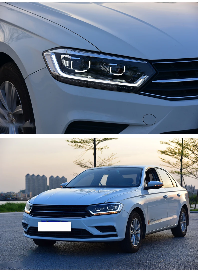 Для Volkswagen New Bora для Jetta головной свет в сборе светодиодный передний фонарь- год