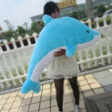 Большая милая плюшевая игрушка мягкая игрушка Дельфин подушка с дизайном «Дельфин» большая подарочная игрушка на день рождения около 140 см