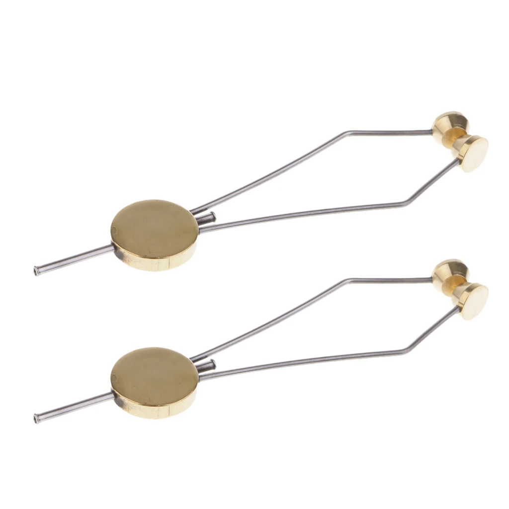 2 قطعة أجزاء السيجارة الإلكترونية من الفولاذ المقاوم للصدأ والنحاس الأصفر القياسية القرص بكرة حامل انتشرت المعادن الأسلحة ل ذبابة ربط حشرات ...