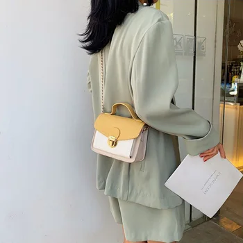 

Mini PU Leather Crossbody Bags For Women Green Chain Shoulder Messenger ladies Bag fashion bags ladies luxury bags 2019