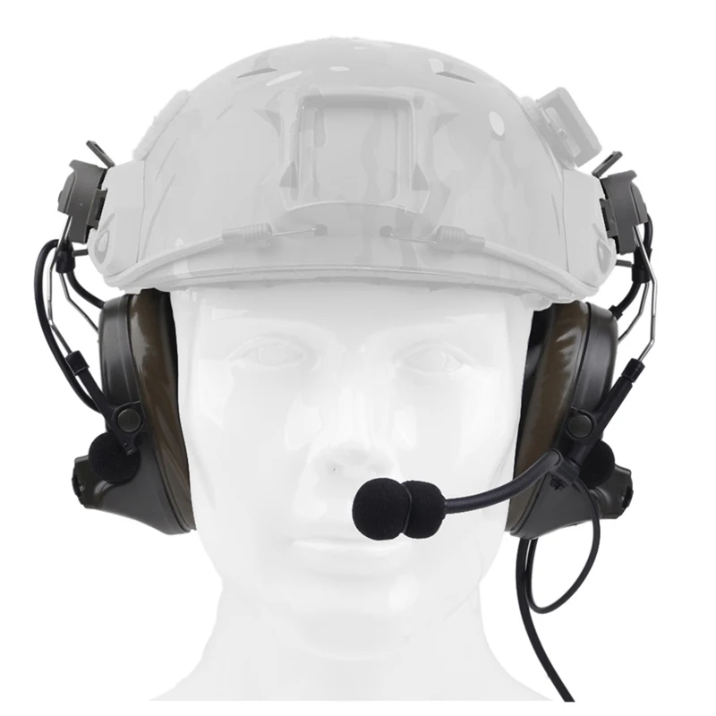 Z Tactical Softair авиационная гарнитура, наушники Comtac ii, гарнитура для быстрых шлемов и шлемов Peltor, комплект рельсовых адаптеров
