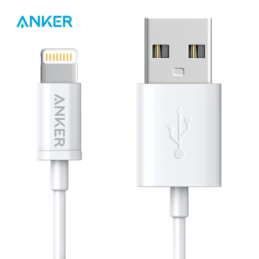 

Anker USB Cable 3ft 6ft lightning for USB cable with Ultra-Compact Connector Head for iPhone 7 7 Plus 6 6Plus 5s 5c 5 iPad ipod