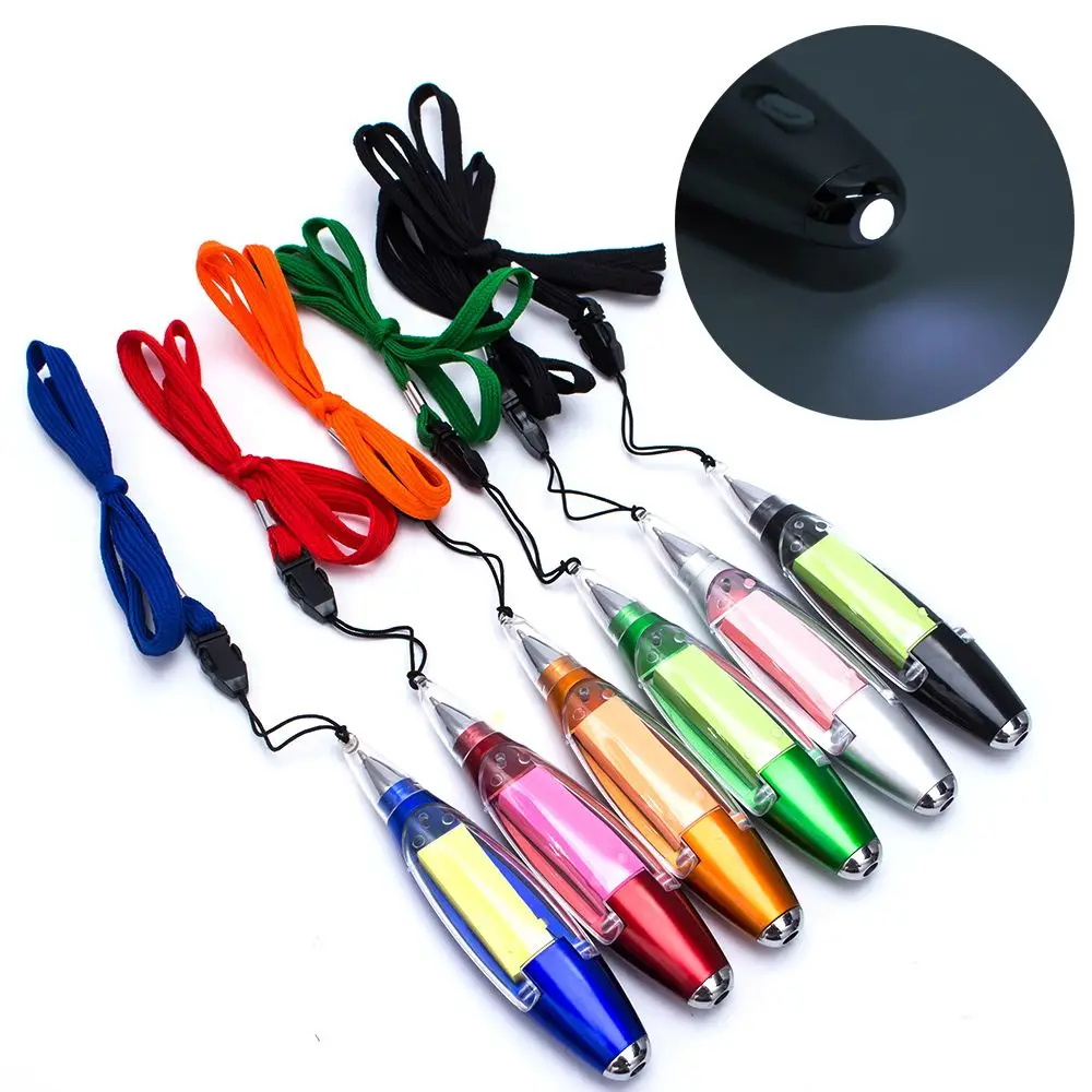Multi Function Ballpoint Pen Creative Ball Pen With Memo Pad Light