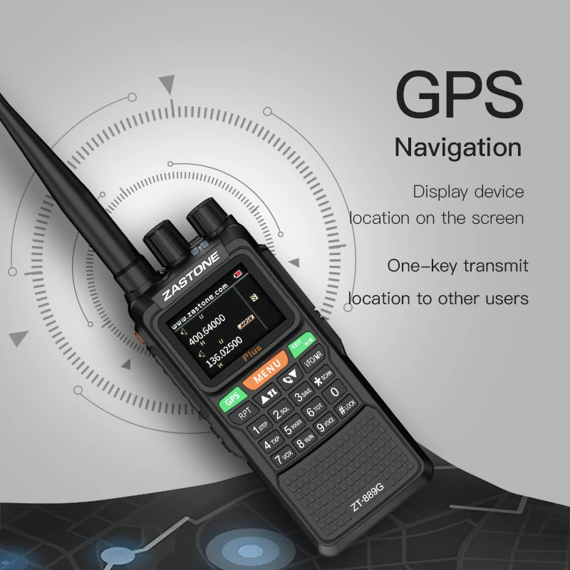 Zastone 889 г gps рация 10 Вт двухстороннее радио 999CH 400 мАч UHF 3000 520 VHF13Ham CB КВ трансивер для