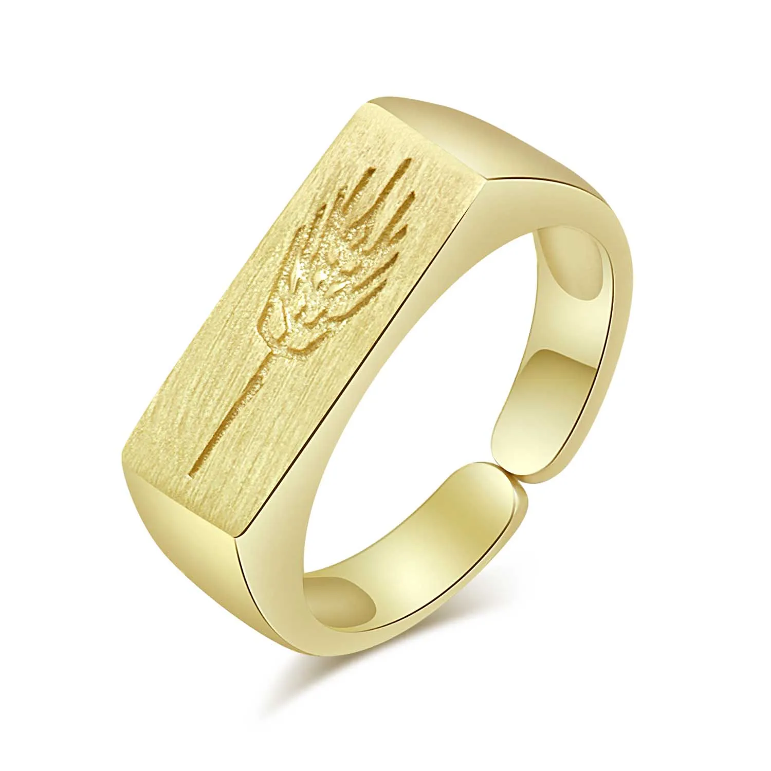 

Popular Fragrance Rice Solid 925 Sterling Silver Ring