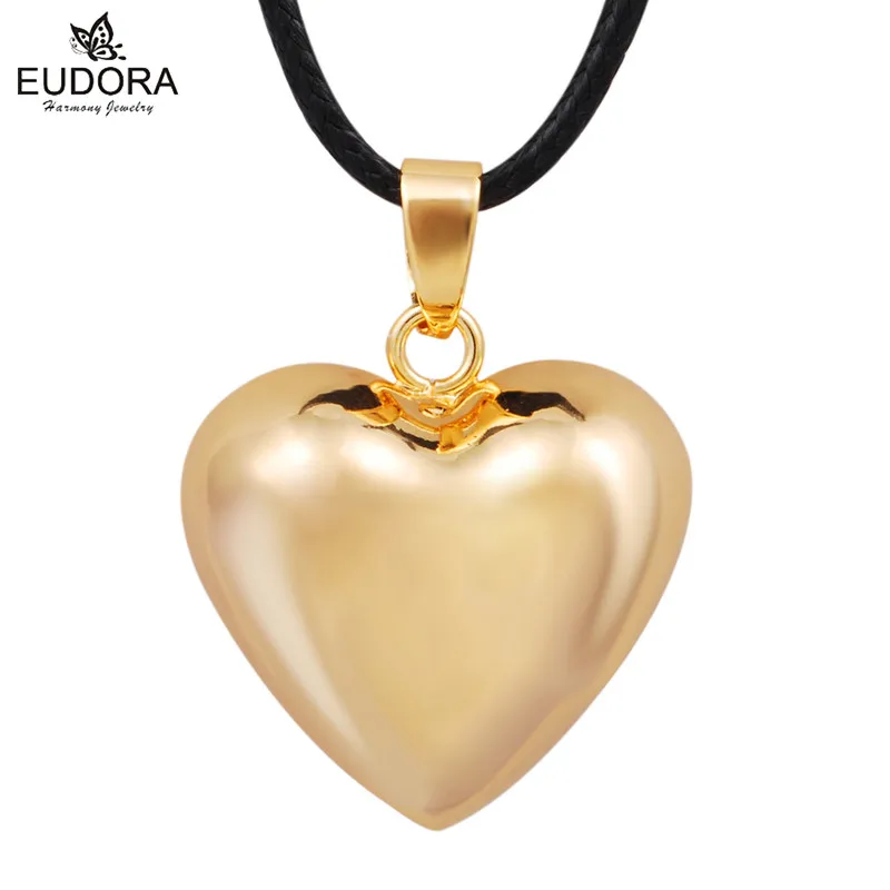 

Gold Heart Harmony Bola Chime Ball Pendant Bola Recaller Of The Angels Mexico Baby Custom Jewelry Angel Caller Long Necklace