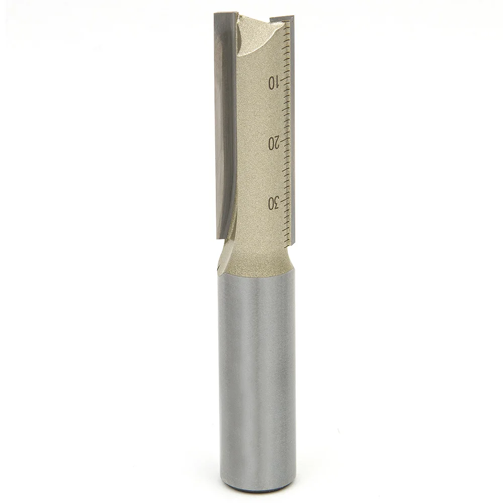

Double Flute Straight Cutting MDF Woodworking Router Bit 1/2*1/2*2-1/2" Wood Cutter Flush Trim bit Mill Cutter Slot Carving Tool