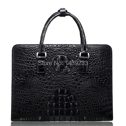 Натуральной Крокодиловой кожи портфель мужчины деловая сумка из кожи крокодила 100% оригинальный материал