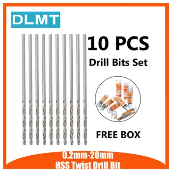 

0.2mm-20mm HSS Twist Drill Bit Micro Wear Resistance Straight Shank Twist HSS High Speed Steel Metric Drill Bits