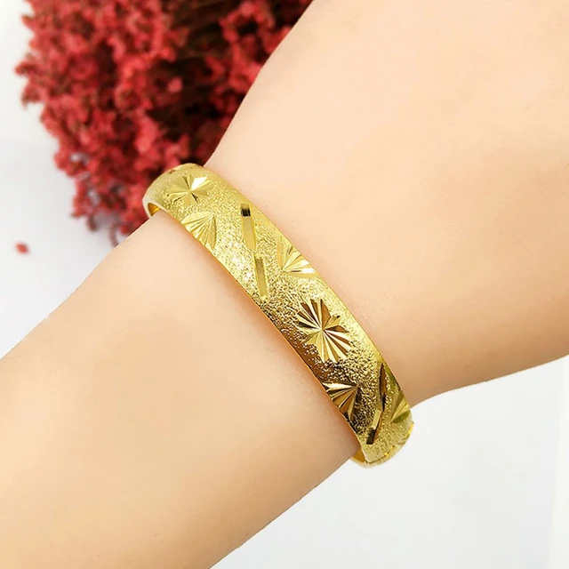 Resin Bangle With Golden Flakes Black and Gold Bangle Metal 