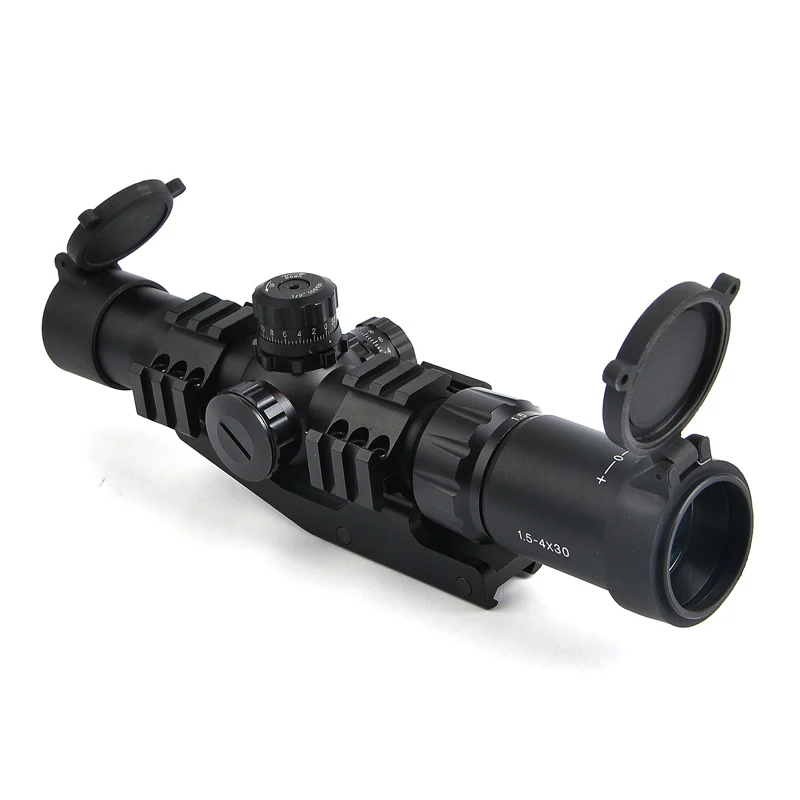 Bestsight 1,5-4x30 тактическая оптика Riflescope Long Eye Relief Rifle Scope охотничий прицел с 20 мм Tri-Rail Mount