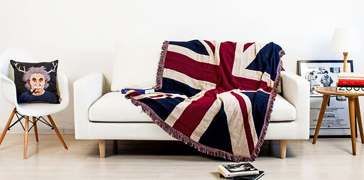 90 Union Jack Home Decor Flag Wall Stencil British Tels Union Jack Star Spangled Banner Soft Sofa Blanket Throws Rugs Cover Chair Table Home Decor