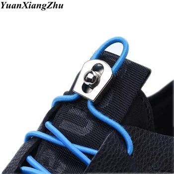 

1Pair Elastic Metal buckle Shoelaces New No Tie ShoeLaces Kids Adult Quick Lazy Sneakers Shoelace Shoe Laces Shoestrings