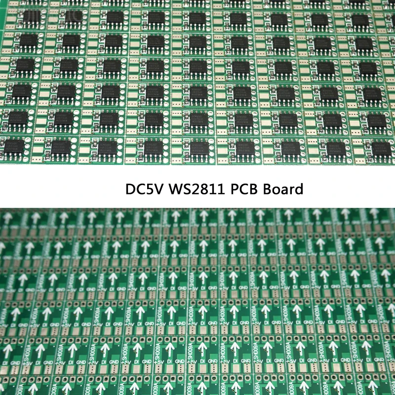 

Free shipping 100pcs DC5V WS2811 Circuit Board PCB Square Making WS2811 LED Pixel Module IC Chip Light Lighting tape ribbon