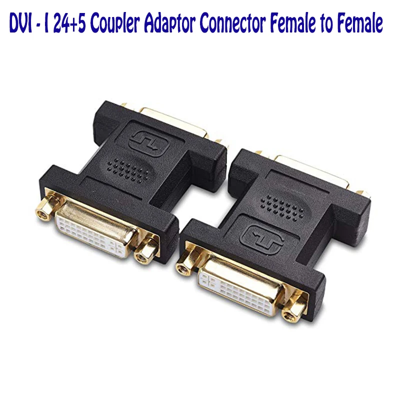 5 шт./лот DVI адаптер Женский конвертер позолоченный HDMI 24 + F-F разъем высокое