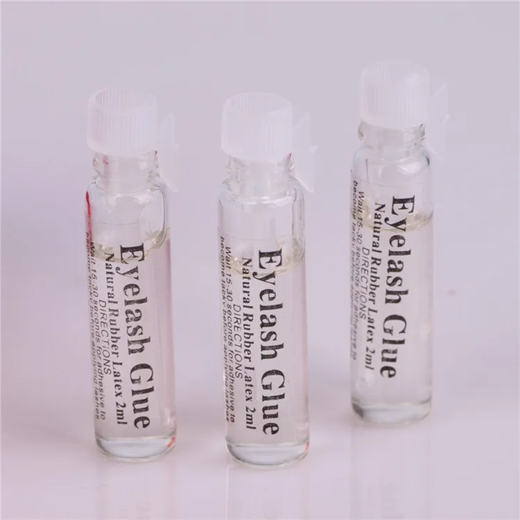 

hot sell 2ml Portable Waterproof wihte False E yelash Glue Adhesive Makeup Tools
