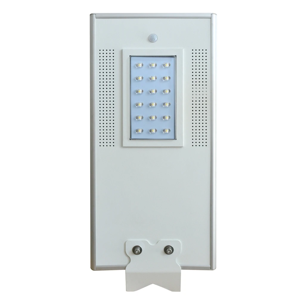 18W Outdoor Waterproof Motion Sensor Solar Powered LED Pole Wall Street